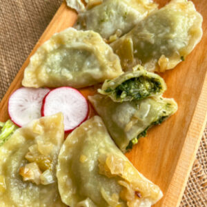 Domowe pierogi ze szpinakiem + ZUPA DNIA